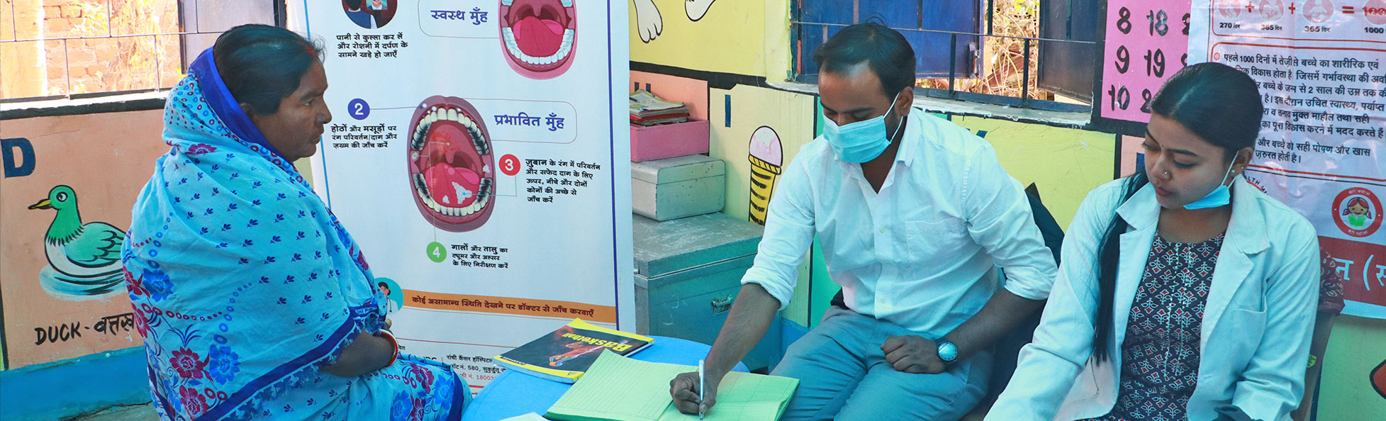 Free screening conducted for oral, breast and cervical cancers