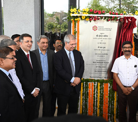 झारखंड के मुख्यमंत्री श्री हेमंत सोरेन ने टाटा ट्रस्ट्स द्वारा स्थापित राँची कैंसर अस्पताल एवं अनुसंधान केंद्र का उद्घाटन किया